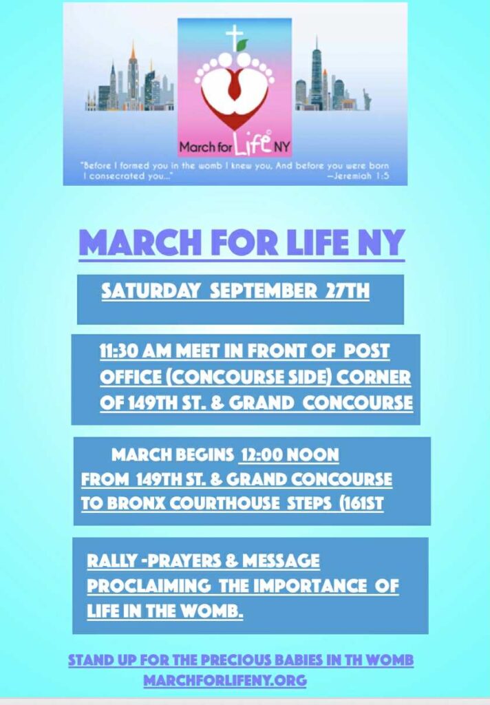 MARCH FOR LIFE NY